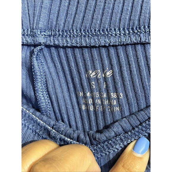 AERIE Ribbed Kick It Super Flare Pants Small Dusty Blue High Rise Boho - Picture 2 of 7